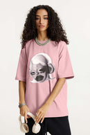 Offbeat Washed Graphic Tee - Pink
