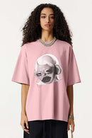 Offbeat Washed Graphic Tee - Pink