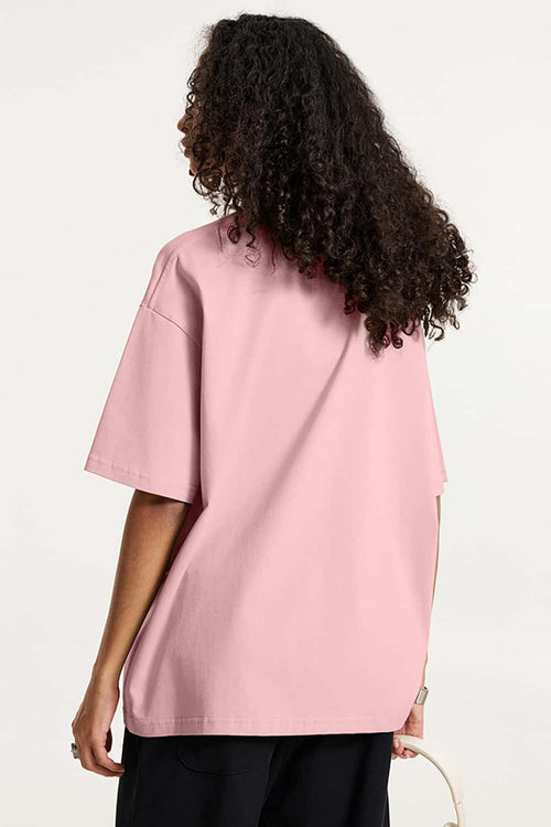 Offbeat Washed Graphic Tee - Pink