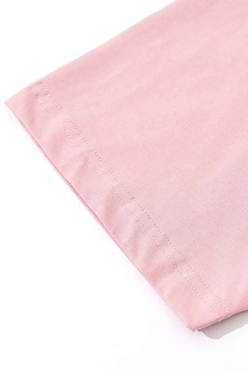 Offbeat Washed Graphic Tee - Pink