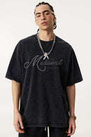 Vintage Pearl-Stud Graphic Tee - Vintage Black