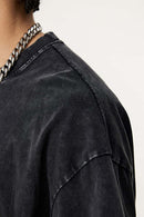 Vintage Pearl-Stud Graphic Tee - Vintage Black