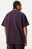 Vintage Pearl-Stud Graphic Tee - Vintage Purple