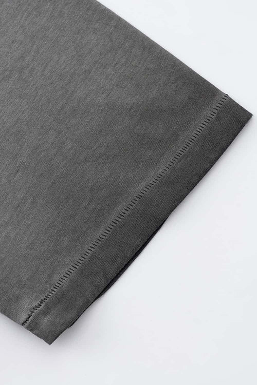 Heavyweight Embroidered Graphic Tee - Washed Gray