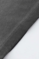 Heavyweight Embroidered Graphic Tee - Washed Gray