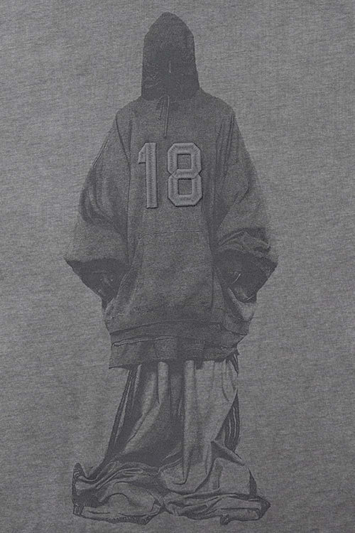 Heavyweight Embroidered Graphic Tee - Washed Gray