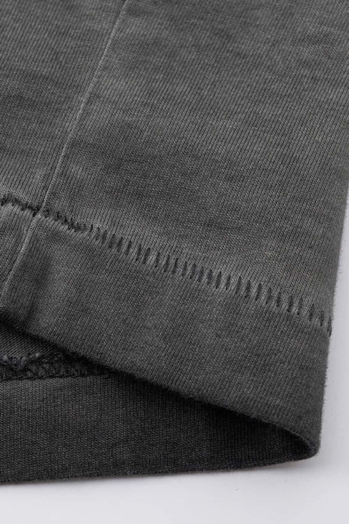 Heavyweight Embroidered Graphic Tee - Washed Gray