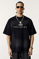 Heavyweight Embellished Graphic Tee - Vintage Black