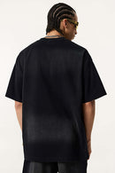 Heavyweight Embellished Graphic Tee - Vintage Black