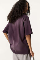 Heavyweight Embellished Graphic Tee - Vintage Purple