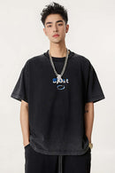 Heavyweight Towel Embroidered Distressed Graphic Tee - Fried Snowflakes