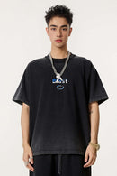 Heavyweight Towel Embroidered Distressed Graphic Tee - Fried Snowflakes
