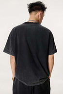 Heavyweight Towel Embroidered Distressed Graphic Tee - Fried Snowflakes