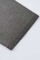 Heavyweight Towel Embroidered Distressed Graphic Tee - Washed Gray