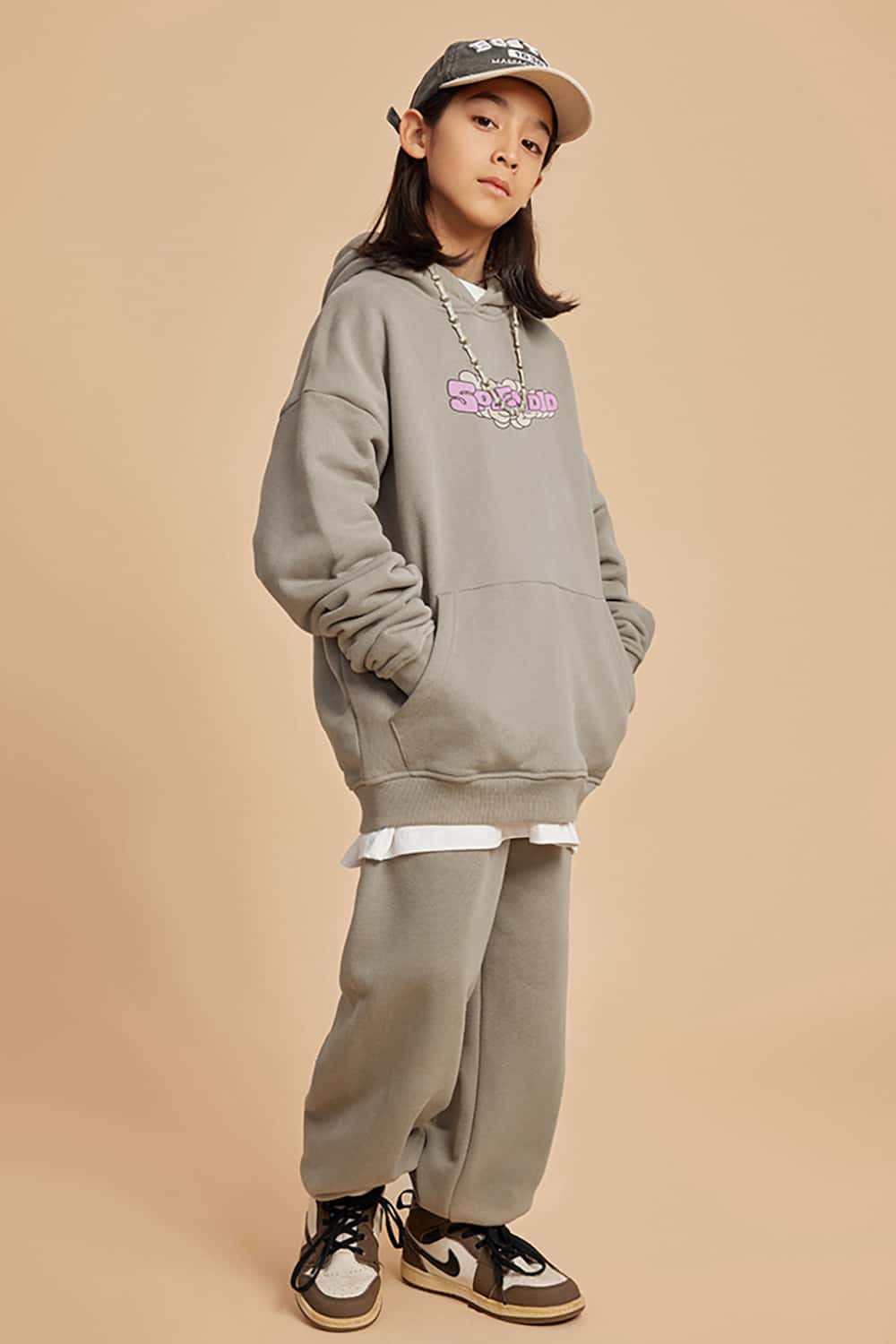 Loose Cartoon Print Hoodie - Cute and Quirky Pullover Sweatshirt