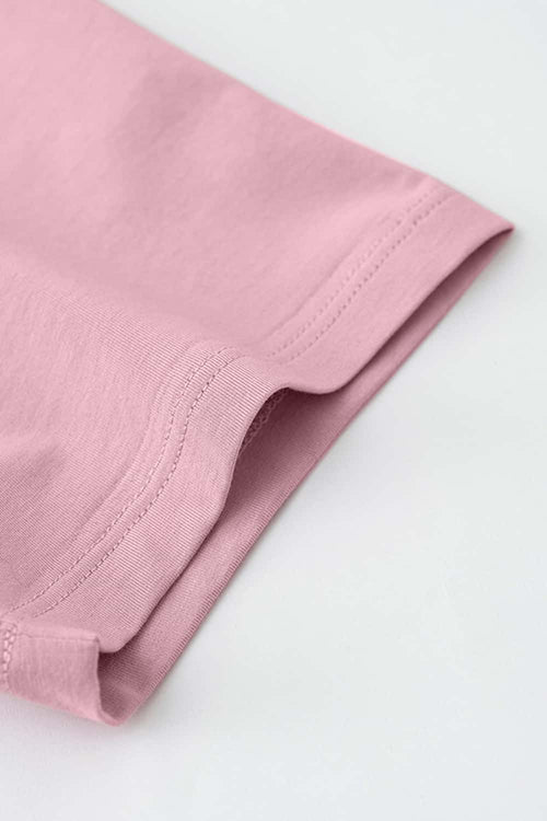Women's Ruched Colorblock Raglan Tee - White And Pink