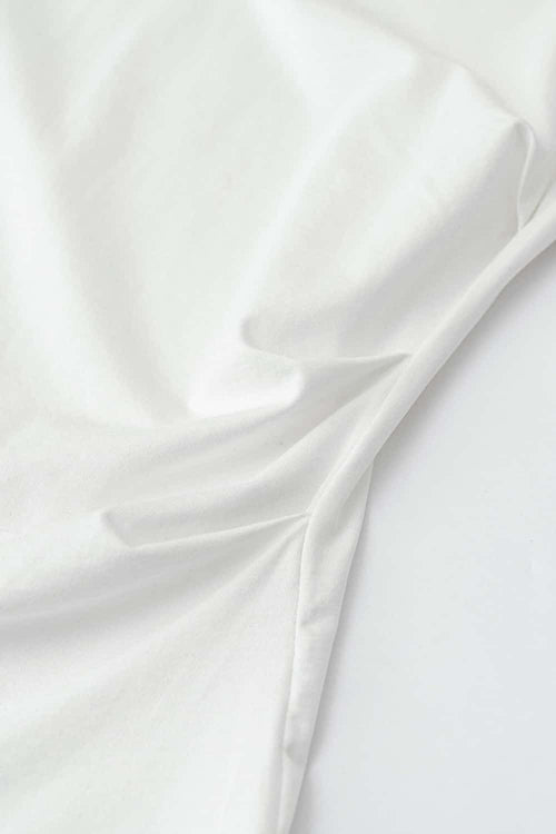 Women's Ruched Colorblock Raglan Tee - White And Pink