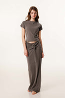 Essential Breathable Crewneck Tee - Coffee