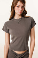 Essential Breathable Crewneck Tee - Coffee