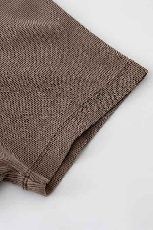 Essential Breathable Crewneck Tee - Coffee