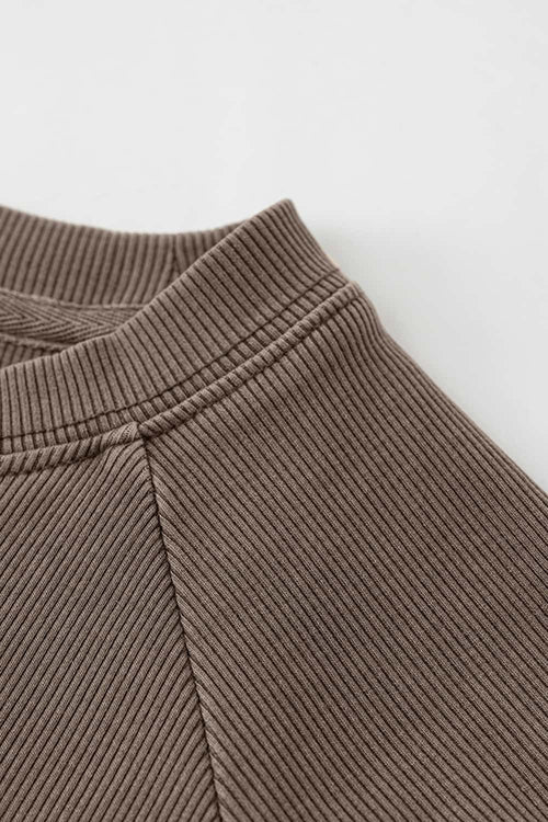 Essential Breathable Crewneck Tee - Coffee