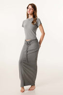 Essential Breathable Crewneck Tee - Medium Gray
