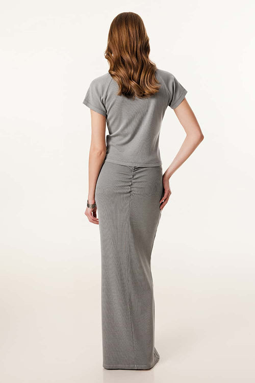 Essential Breathable Crewneck Tee - Medium Gray