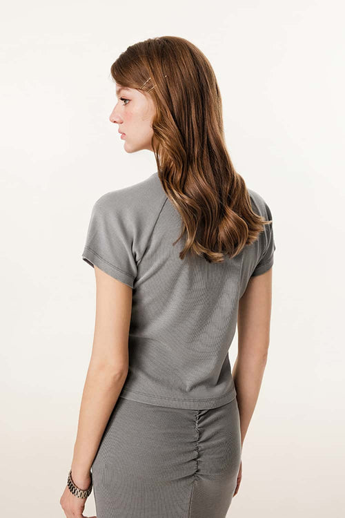 Essential Breathable Crewneck Tee - Medium Gray
