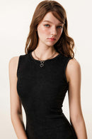 Stretch-Knit Slim-Fit Dress - Fried Snowflakes