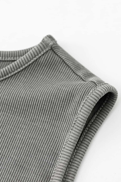 Stretch-Knit Slim-Fit Dress - Medium Gray