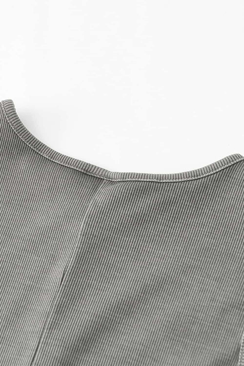 Stretch-Knit Slim-Fit Dress - Medium Gray