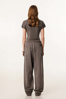 Form-Fitting Breathable Short Sleeve Tee - Coffee