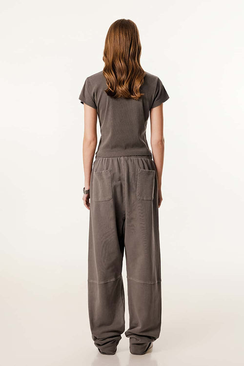 Form-Fitting Breathable Short Sleeve Tee - Coffee
