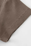 Form-Fitting Breathable Short Sleeve Tee - Coffee