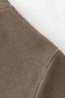Form-Fitting Breathable Short Sleeve Tee - Coffee