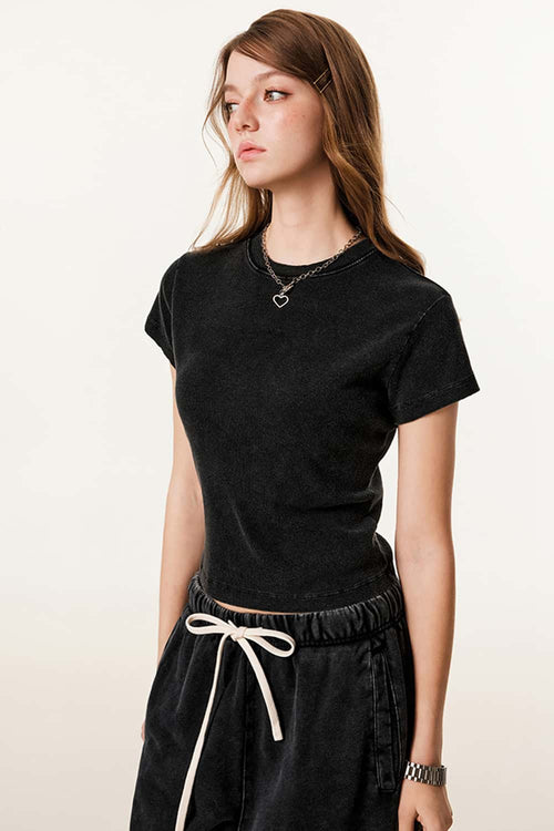 Form-Fitting Breathable Short Sleeve Tee - Fried Snowflakes