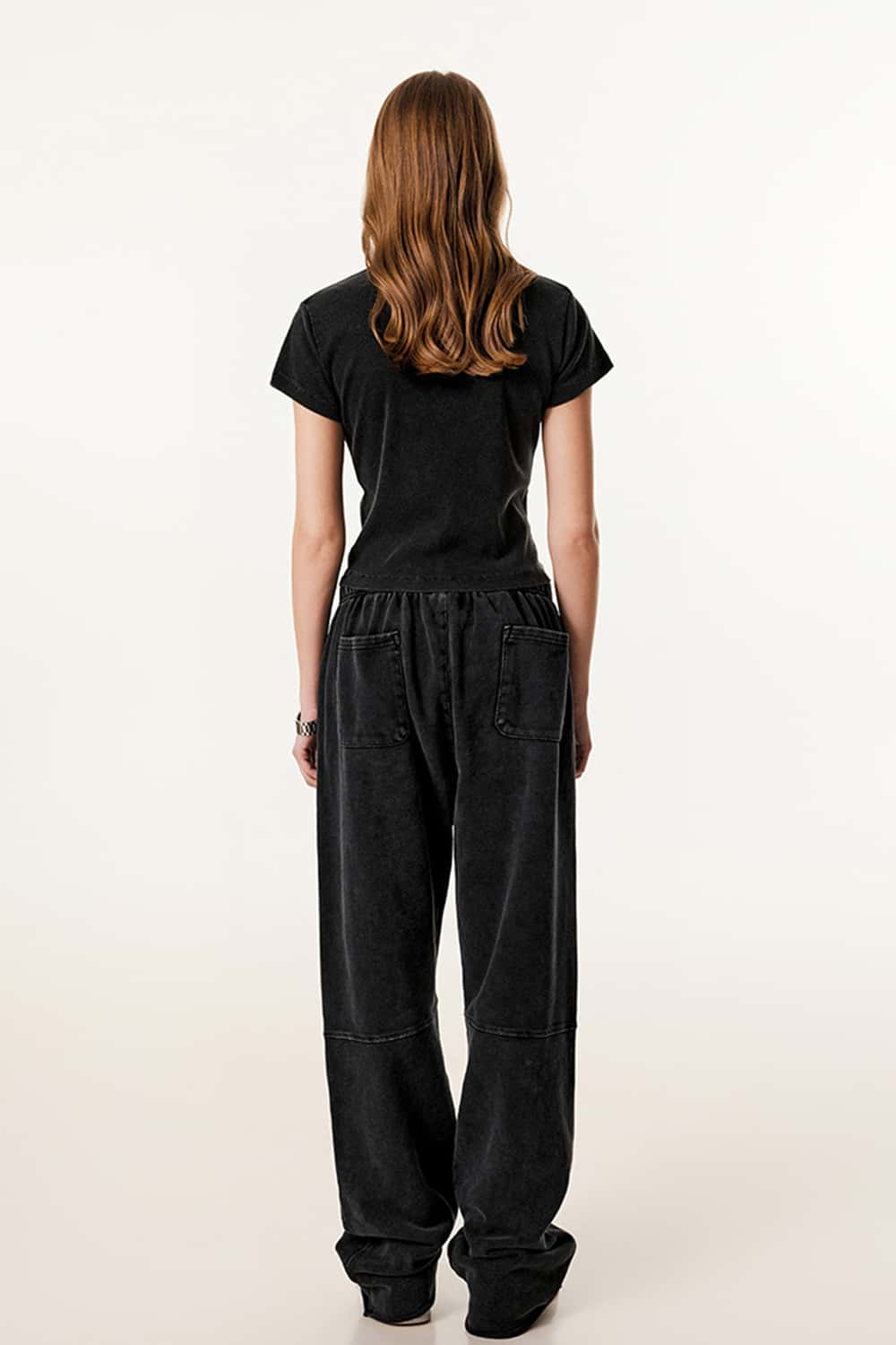 Classic Crew Neck Straight-Shoulder T-Shirt