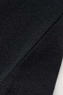 Cropped Heritage Cotton Tee - Black