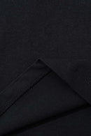 Cropped Heritage Cotton Tee - Black