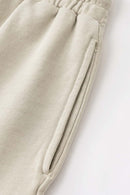 Heavyweight Rolled-Hem Casual Shorts - Gray Apricot