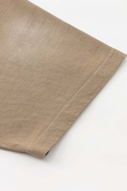 Distressed Painterly Graphic Tee - Vintage Khaki