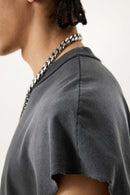 Vintage Distressed Breathable Active Muscle Tank - Dark Gray