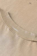 Vintage Distressed Breathable Active Muscle Tank - Vintage Khaki