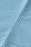 Heavyweight Washed Distressed Graphic Tee - Blue