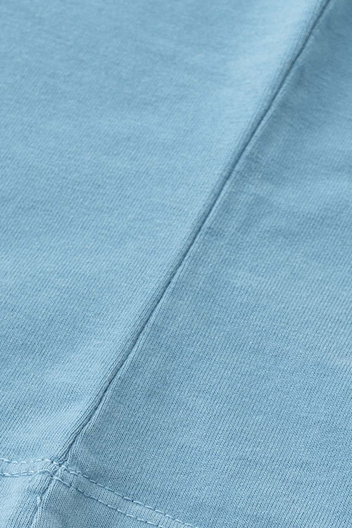 Heavyweight Washed Distressed Graphic Tee - Blue