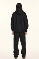 Premium Graphic Fleece Hoodie - Black