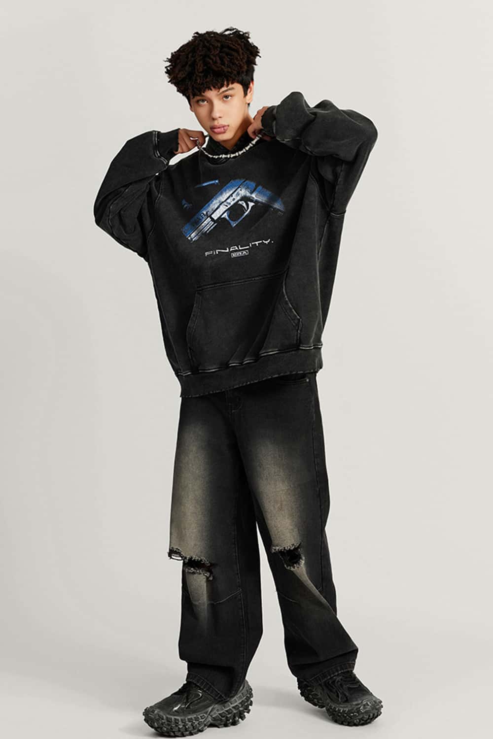 Heavyweight 420G Vintage Washed Pullover Hoodie