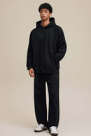Heavyweight Premium Fleece Pullover Hoodie - Black