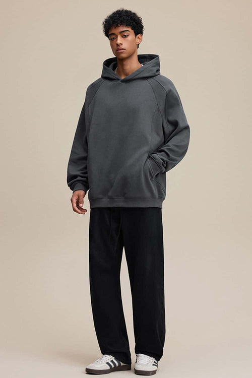 Heavyweight Premium Fleece Pullover Hoodie - Dark Gray