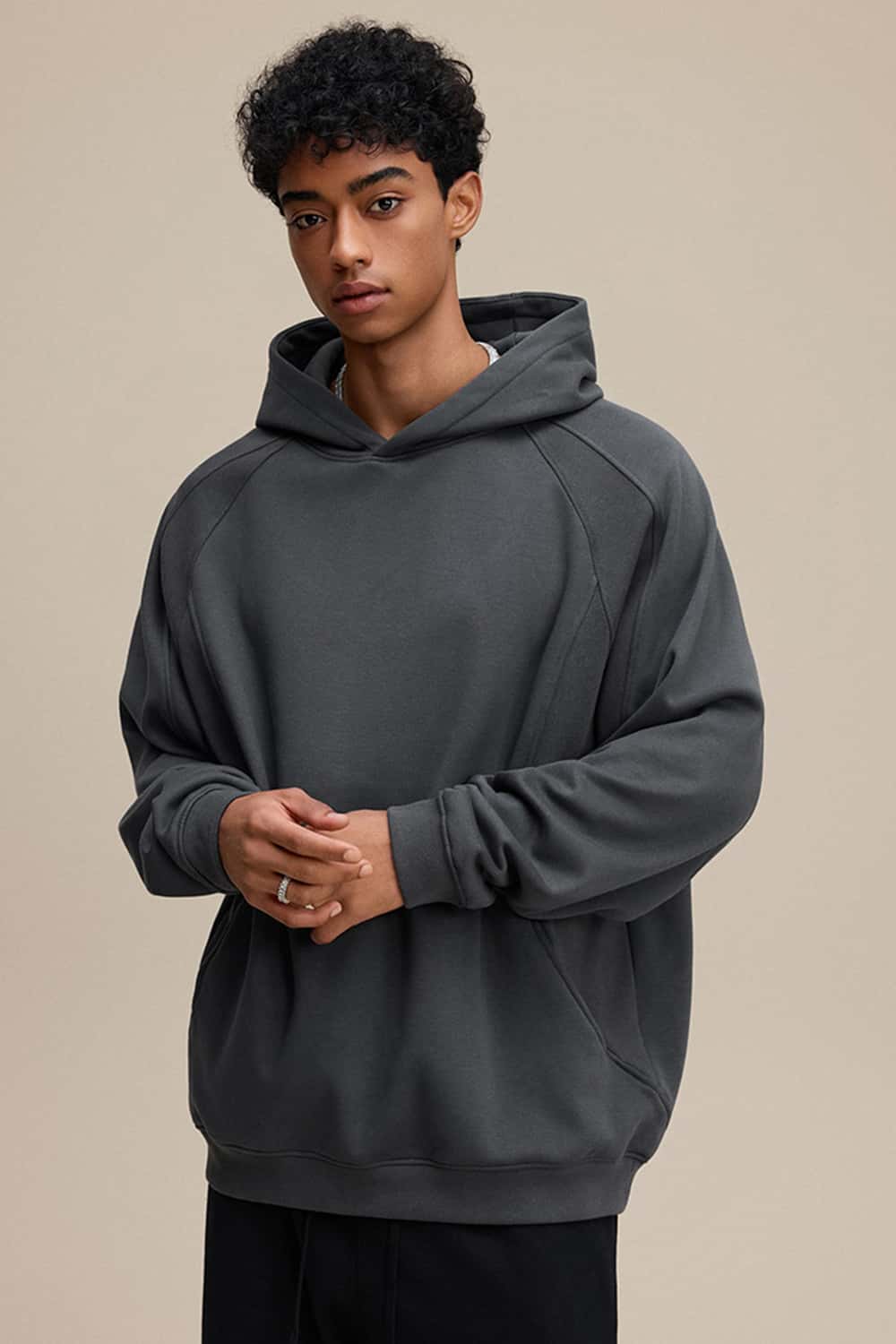 Heavyweight Fleece-Lined Crescent Seam Hoodie